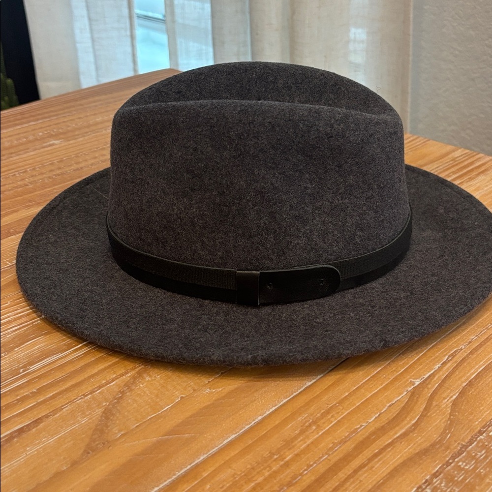 Stefeno Crushable Wool Felt Hat - Charcoal Gray